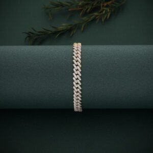 Titan Pavé Diamond Cuban Link Bracelet in 18K Yellow Gold