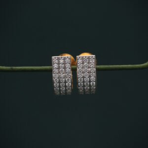 Brilliant Cut Natural Diamond Earrings | 18K Gold Fashion Fine Jewelry